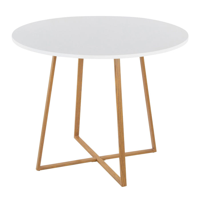 Cosmo - Dining Table - Natural Wood Metal Base