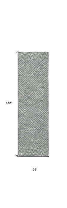 96" x 132" Wool Rug - Denim