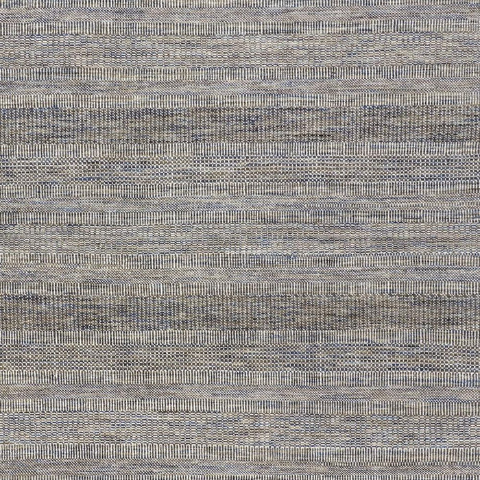 5.5' x 8.5' Wool Striped Hand Knotted Area Rug - Silver