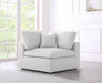 Meridian Furniture Serene Corner Chair with plush cushions and modern design, perfect for cozy living room corners.