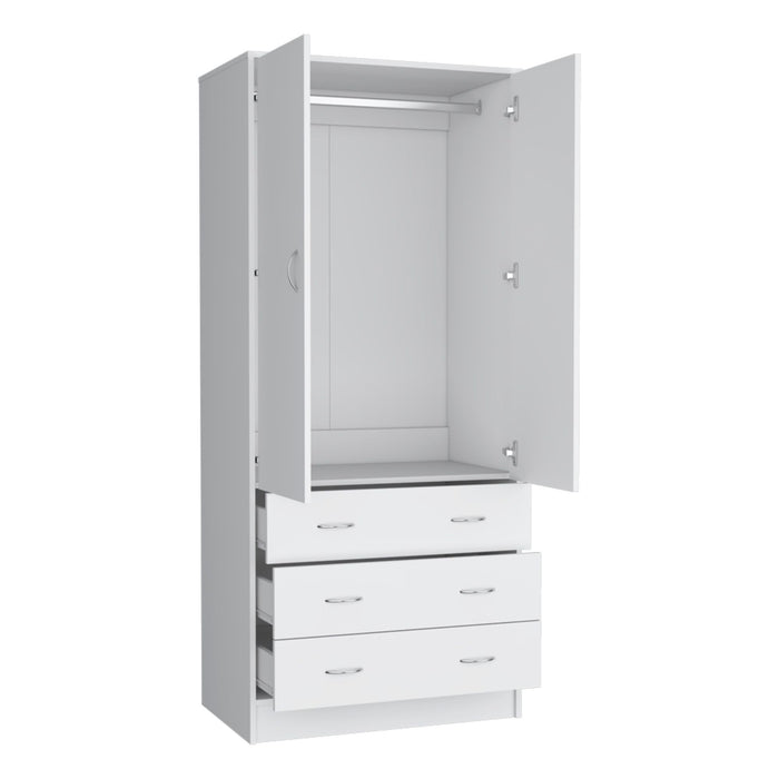 Wood Corner Accent Chest (732031) - White