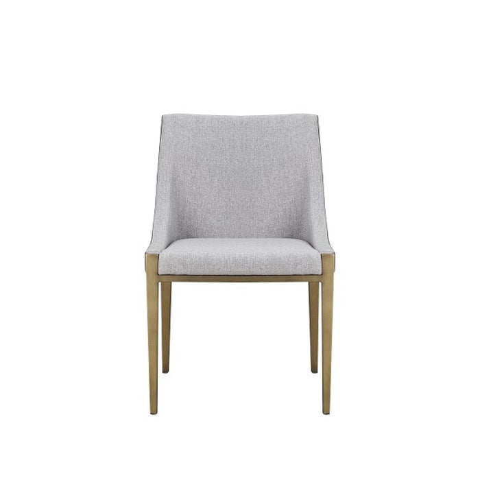 Upholstered Fabric Dining Side Chair - Gray