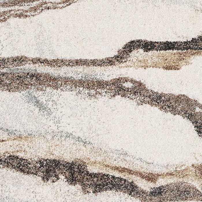 8' X 11' Abstract Area Rug (660043) - White / Gray