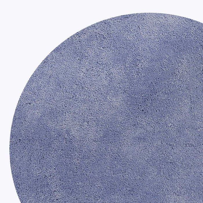 8' Round Polyester Area Rug - Purple