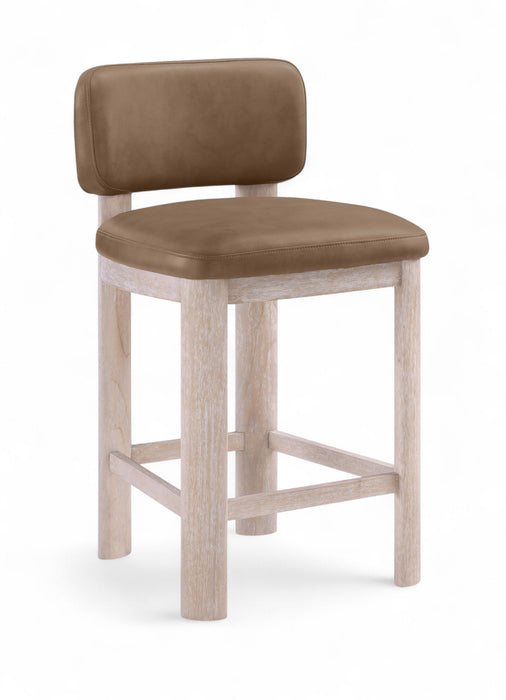 Paloma - Faux Leather Upholstered Counter Stool (Set of 2)