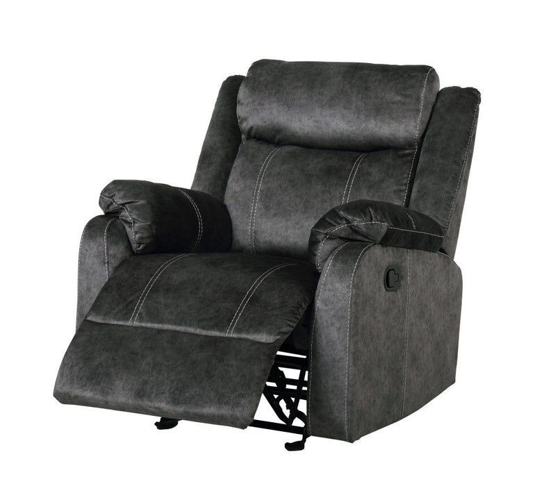 Granite Fabric Manual Recliner - Gray