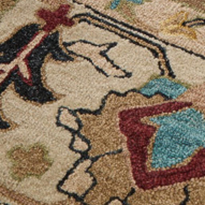 10' X 14' Wool Floral Hand Tufted Area Rug (722320) - Blue / Ivory