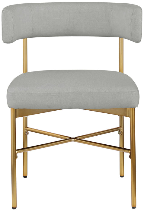 Rivage - Durable Dining Chair With Gold Frame (Set of 2)