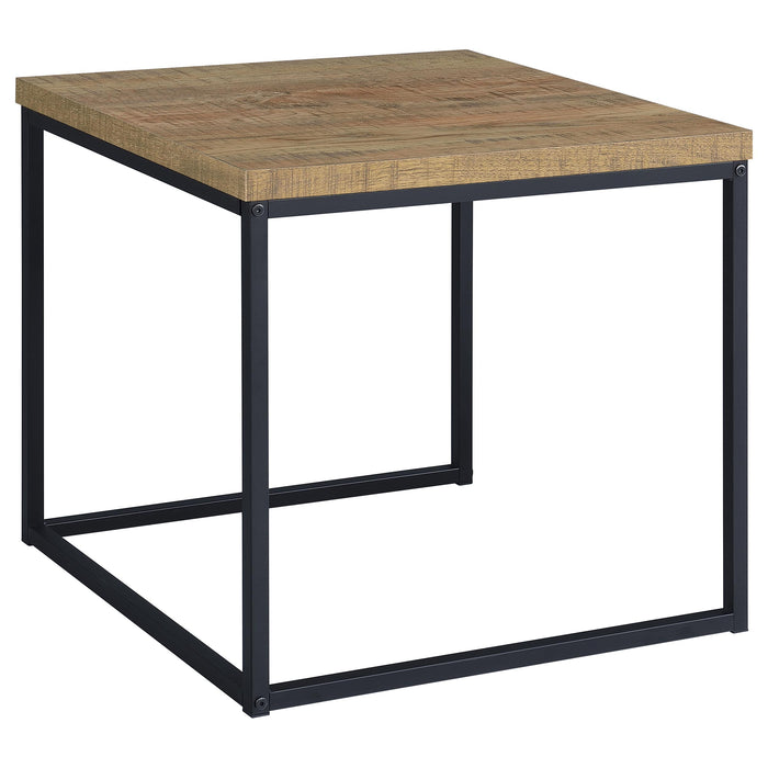 Straden 3-piece engineered wood coffee table set in mango and black by CoasterEveryday