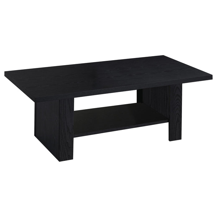 Rodez 3-piece Engineered Wood Coffee Table Set Black