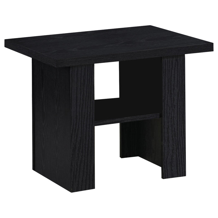 Rodez 3-piece Engineered Wood Coffee Table Set Black