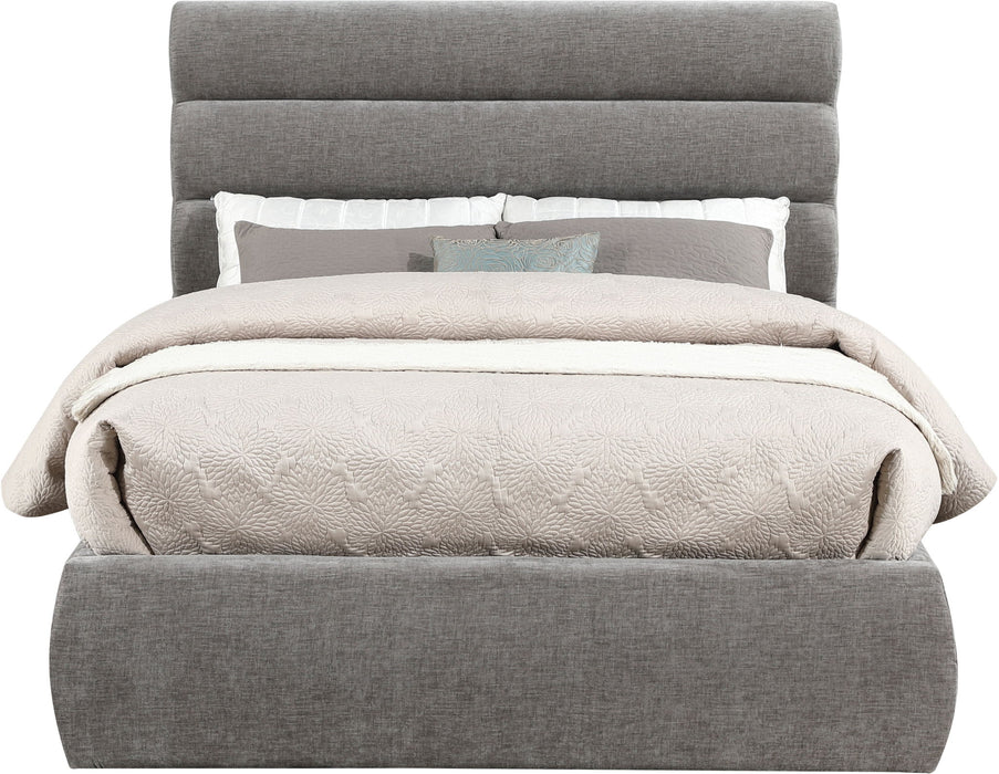 Adam - Chenille Fabric Bed With 52" Headboard