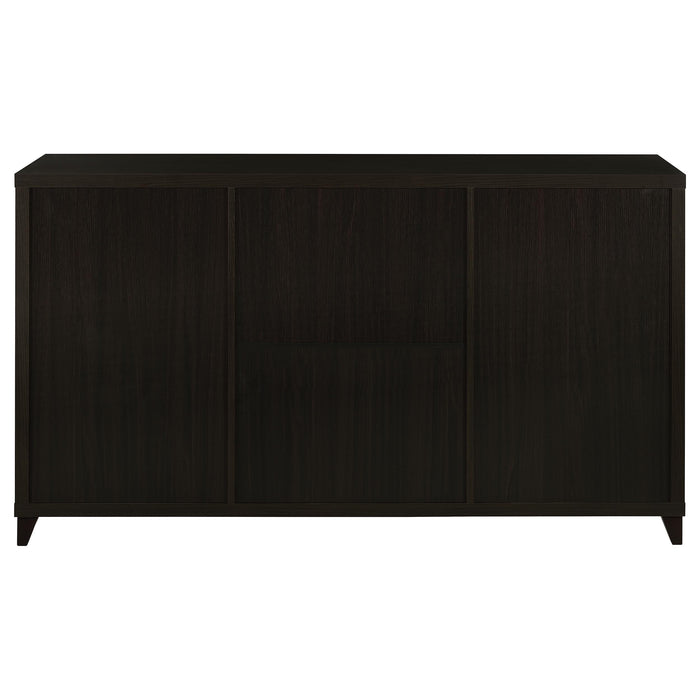 CoasterEssence Lewes 4-piece 60-inch TV entertainment center in cappuccino finish
