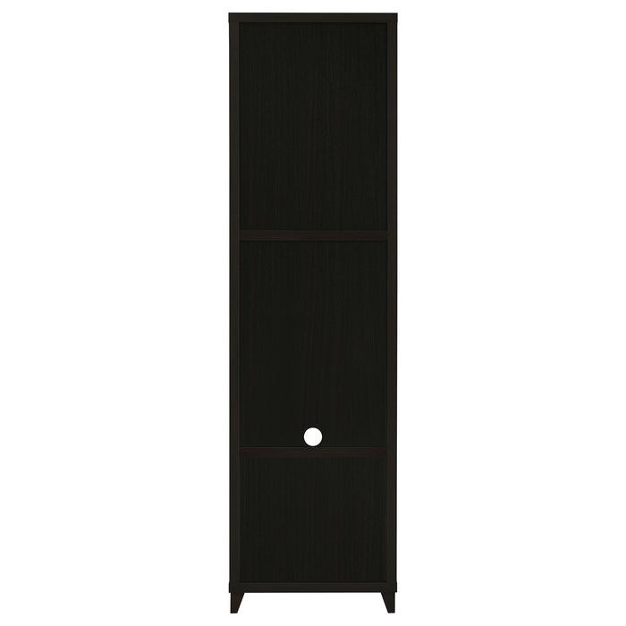 Lewes 4-piece 60-inch TV entertainment center by CoasterEssence in cappuccino finish, featuring ample storage and modern design.