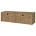 CoasterEveryday Tabby mango TV stand for TVs up to 85 inches with four-door storage