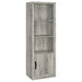 Grey driftwood Burke 3-piece 59-inch TV entertainment center by CoasterEveryday, featuring ample storage and modern design.