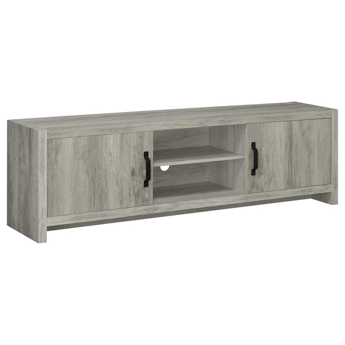 Burke 3-Piece TV Entertainment Center Fits 75-Inch TVs Grey Driftwood