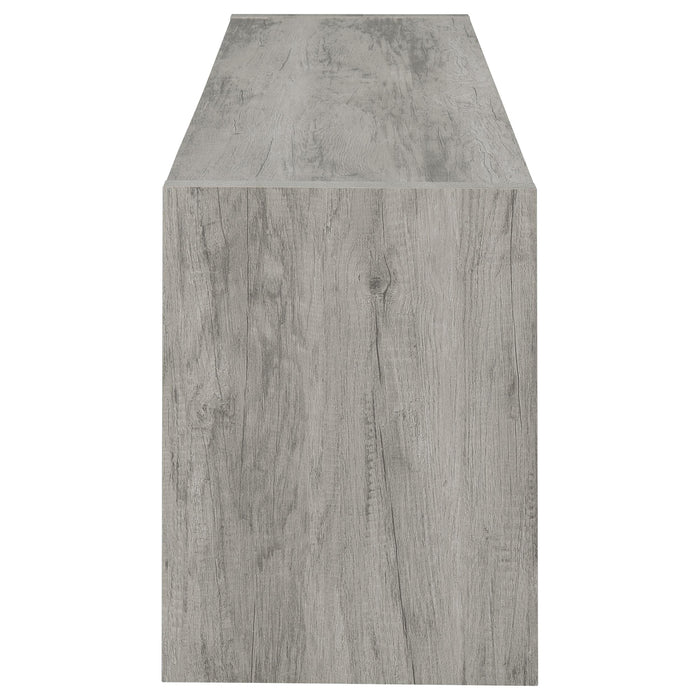 Burke 3-Piece TV Entertainment Center Fits 77-Inch TVs Grey Driftwood