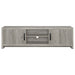 Grey driftwood CoasterEssence Burke 2-door engineered wood TV stand with ample storage and modern design.