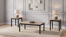 Garza 3-piece rectangular coffee table set in greige oak by CoasterEveryday