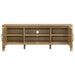 Rowe 65-inch light oak wood TV stand media console by CoasterEveryday with two doors