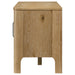 Rowe 65-inch 2-door wood TV stand media console in light oak by CoasterEveryday