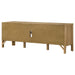 Rowe 65-inch 2-door wood TV stand media console in light oak by CoasterEveryday