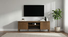 Thori 63-inch dark brown 2-door TV stand media console by CoasterEveryday