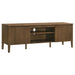 Thori 63-inch dark brown 2-door TV stand media console by CoasterEveryday