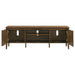 Thori 63-inch dark brown 2-door TV stand media console by CoasterEveryday