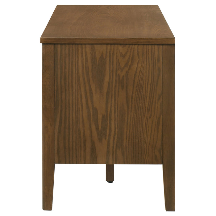 Thori 63-inch dark brown 2-door TV stand media console by CoasterEveryday