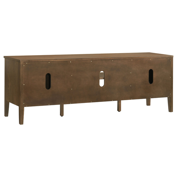 Thori 63-inch dark brown 2-door TV stand media console by CoasterEveryday