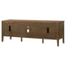 Thori 63-inch 2-door TV stand media console in dark brown by CoasterEveryday