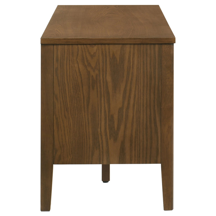 Thori 63-inch dark brown 2-door TV stand media console by CoasterEveryday