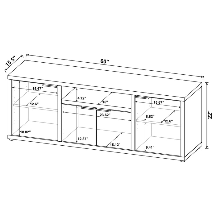 Tabby 3-Piece Entertainment Center for a TV up to 65 Inches Mango