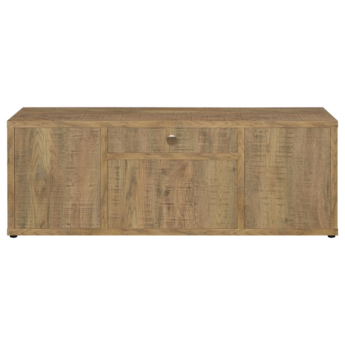 Tabby TV Stand for TVs up to 65 Inches with 4-Door Storage in Mango