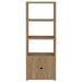 CoasterEveryday Tabby farmhouse media tower with adjustable shelf and two-door mango wood storage cabinet
