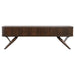 CoasterEveryday Valna Wood 71-inch TV stand in walnut with sliding doors