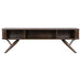 CoasterEveryday Valna Wood 71-inch walnut TV stand with sliding doors