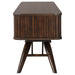 CoasterEveryday Valna Wood 71-inch walnut TV stand with sliding doors