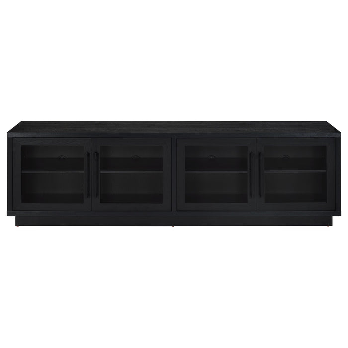 Medina 4-Door TV Stand for TVs up to 85 Inches Black