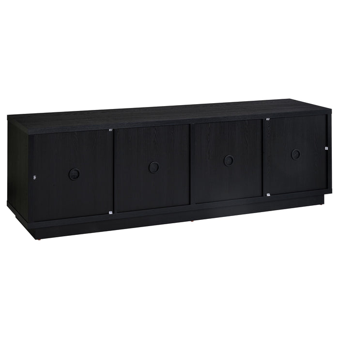 Medina 4-Door TV Stand for TVs up to 85 Inches Black
