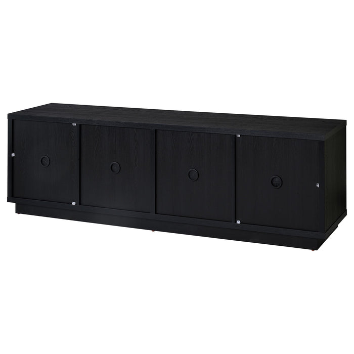 Medina 4-Door TV Stand for TVs up to 85 Inches Black