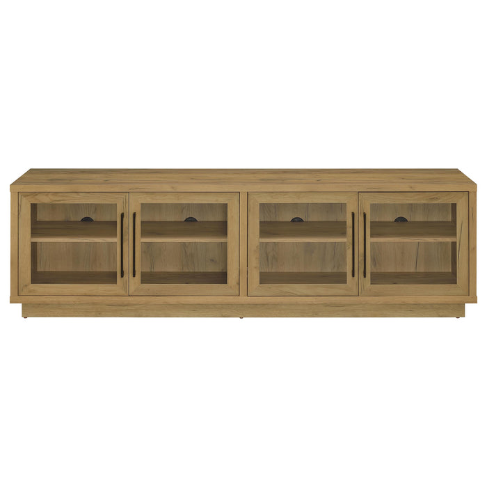 Medina 4-Door TV Stand for TVs up to 85 Inches Golden Oak