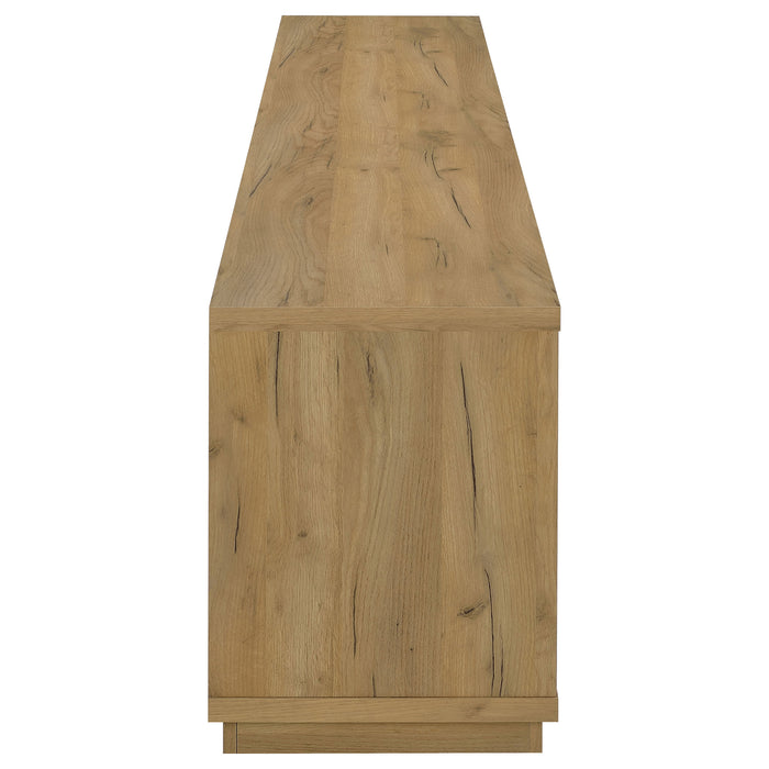 Medina 4-Door TV Stand for TVs up to 85 Inches Golden Oak