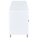 CoasterEssence Casey 60-inch white engineered wood TV stand with two drawers