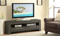 CoasterEssence Elkton 59-inch weathered grey engineered wood TV stand with two drawers