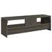 Elkton 59-inch Weathered Grey TV Stand by CoasterEssence with two drawers and engineered wood construction
