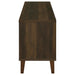 Dark pine Sedona 2-door engineered wood TV stand by CoasterEveryday, 60-inch modern furniture with storage compartments.