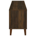 Dark pine Sedona 2-door engineered wood TV stand with storage compartments, 60-inch size, by CoasterEveryday.